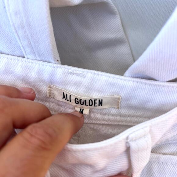 Ali Golden Sailor Pants Wide Leg White Baggy High Waisted Medium - Picture 4 of 8